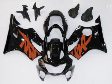 99-00 Schwarz Glänzend & Orange CBR600 F4 Verkleidung