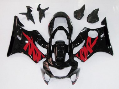 99-00 Schwarz Rot Glänzend Aufkleber CBR600 F4 Verkleidung