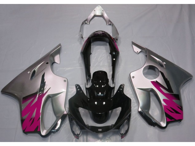99-00 Silber Glänzend & Rosa CBR600 F4 Verkleidung
