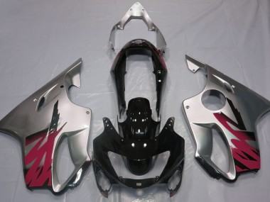 99-00 Silber Glänzend & Rot CBR600 F4 Verkleidung