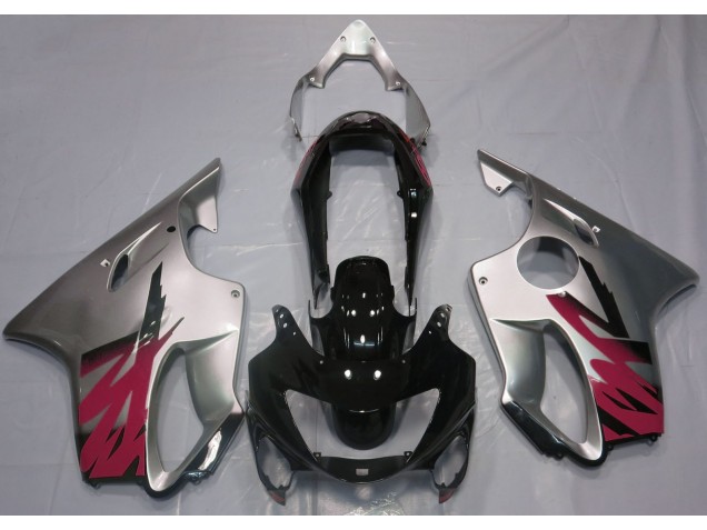99-00 Silber Glänzend & Rot CBR600 F4 Verkleidung